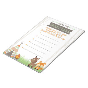 Bloc-note Woodland Camper Devine Le Jeu De Mess Sweet Répons