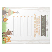 Bloc-note Woodland Camper Devine Le Jeu De Mess Sweet Répons (Devant)