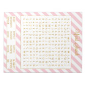 Bloc-note Word Search Pink Baby Shower Game 40 sheets (Devant)