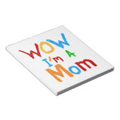 Bloc-note WOW Je suis une maman T-shirts et GIfts (Incliné)