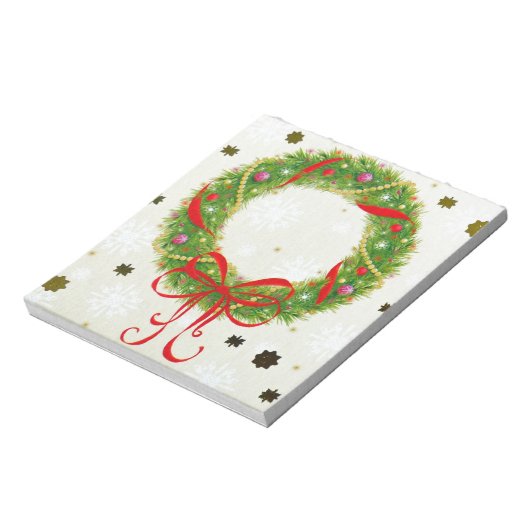 Bloc-note Wreath de Noël (Tourné)