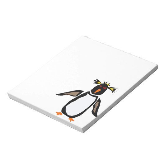 Bloc-note WW - Drôle Rockhopper Penguin Art Primitif (Tourné)
