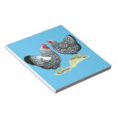 Bloc-note Wyandottes Paire en argent (Incliné)