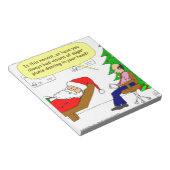 Bloc-note x30 Père Noël parle à son thérapeute - Cartoon (Incliné)
