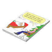 Bloc-note x30 Père Noël parle à son thérapeute - Cartoon (Tourné)