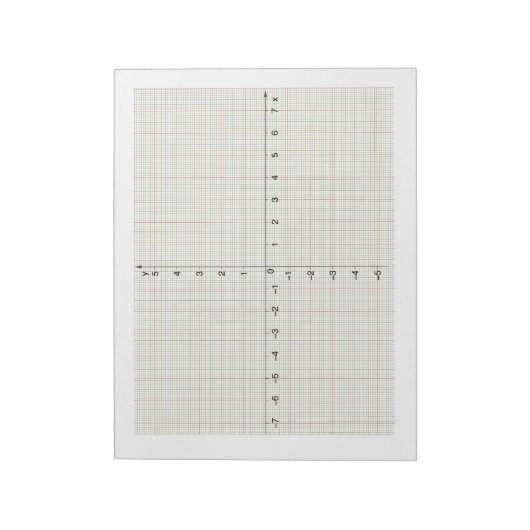 Bloc-note X Y Coordonnées Système Algebra Math Algebraic (Tourné)