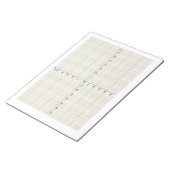 Bloc-note X Y Coordonnées Système Algebra Math Algebraic (Incliné)