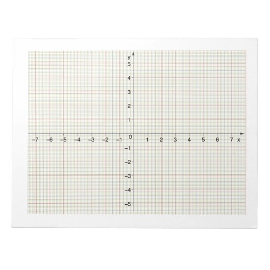 Bloc-note X Y Coordonnées Système Algebra Math Algebraic (Devant)