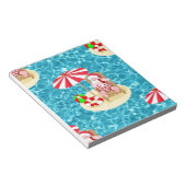 Bloc-note xmas beach santa claus (Incliné)
