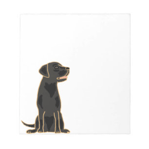 Bloc-note XX- Cartoon Artistique Black Labrador