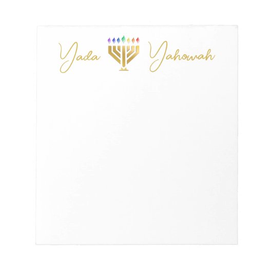 Bloc-note Yada Yahowah Notepad  (Devant)