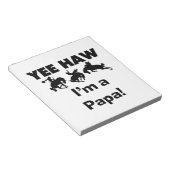 Bloc-note Yee Haw Je suis un T-shirt Papa et des GIfts (Incliné)