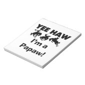 Bloc-note Yee Haw Je suis un T-shirts et cadeaux Papaw (Tourné)