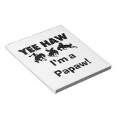 Bloc-note Yee Haw Je suis une Papaw Tshirts and Gifts (Incliné)