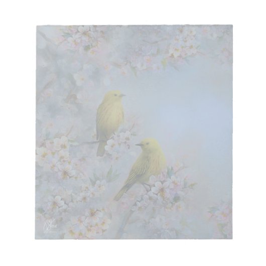 Bloc-note Yellow Birds (Devant)