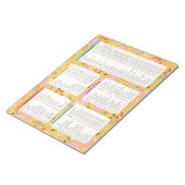 Bloc-note Yellow Grocery List Notepads, Grocery List Notepad (Incliné)
