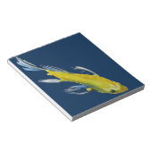 Bloc-note Yellow koi Japonais carp watercolour art fish (Incliné)
