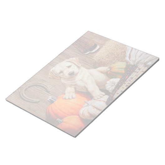 Bloc-note Yellow Labrador Retriever Chien Chien Chien Citrou (Incliné)