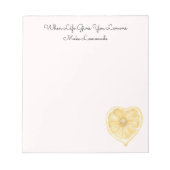 Bloc-note Yellow Lemons Fruit   (Devant)