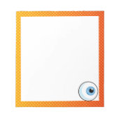 Bloc-note Yellow Orange Eyball (Devant)