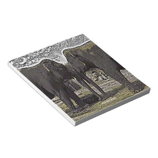 Bloc-note Yeux éléphants (Incliné)