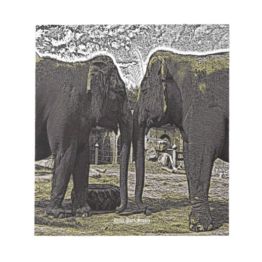 Bloc-note Yeux éléphants (Devant)