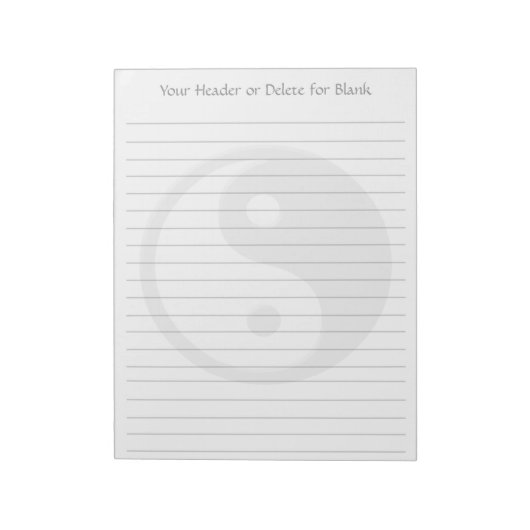 Bloc-note Yin Yang (Tourné)