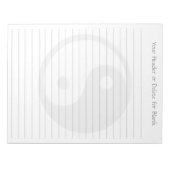 Bloc-note Yin Yang (Devant)