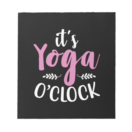 Bloc-note Yoga Lover | C'Est Yoga OClock (Devant)