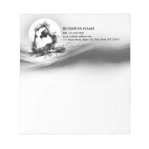 Bloc-note Yoga Reiki à une jambe King Pigeon Pose Aquarelle