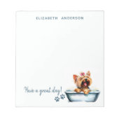 Bloc-note Yorkie Chien Personnalisé (Devant)