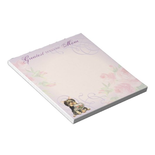 Bloc-note Yorkie Heart Maman (Incliné)