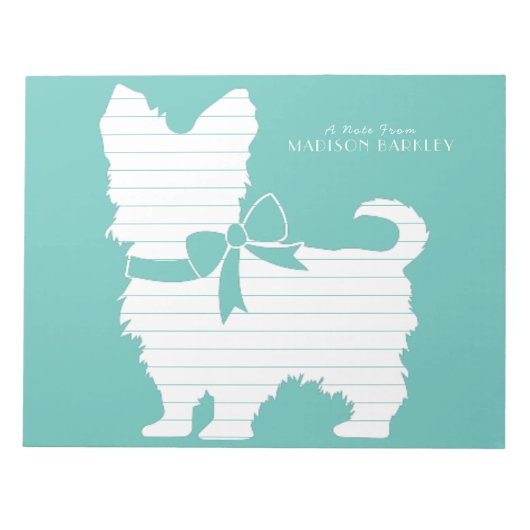 Bloc-note Yorkshire Terrier Chien Chien Chien Chien Chien Ch (Devant)