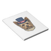 Bloc-note Yorkshire Terrier Patriotique Vintage (Incliné)