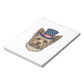 Bloc-note Yorkshire Terrier Patriotique Vintage (Tourné)