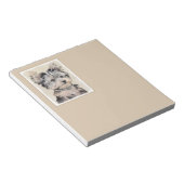 Bloc-note Yorkshire Terrier Puppy Peinture Chien original (Incliné)