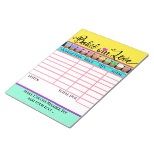Bloc-note Your Baked With Love Invoice Notepad