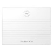 Bloc-note Your Logo and website lined Business promo Custom (Devant)