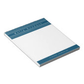 Bloc-note Your Name & Stripes | Ocean Blue (Incliné)