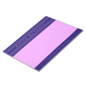 Bloc-note Your Name & Stripes | Purple & Pink (Incliné)