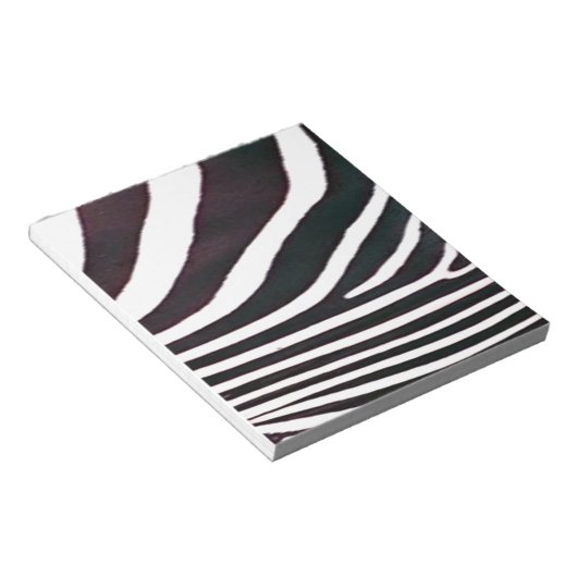 Bloc-note Zebra Black and White Stripes Imprimer (Incliné)