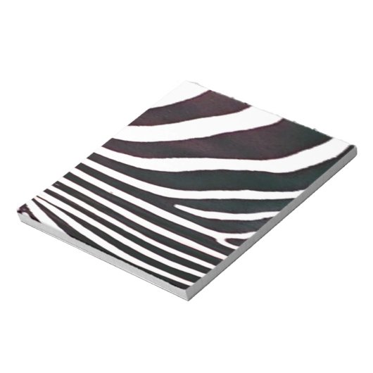 Bloc-note Zebra Black and White Stripes Imprimer (Tourné)