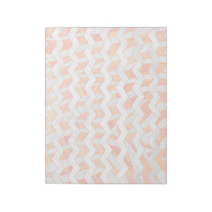 Bloc-note Zebra Orange and White Print