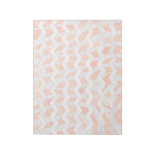 Bloc-note Zebra Orange and White Print (Tourné)