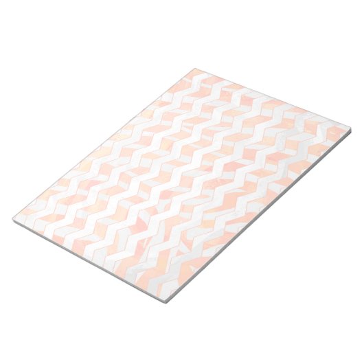 Bloc-note Zebra Orange and White Print (Incliné)