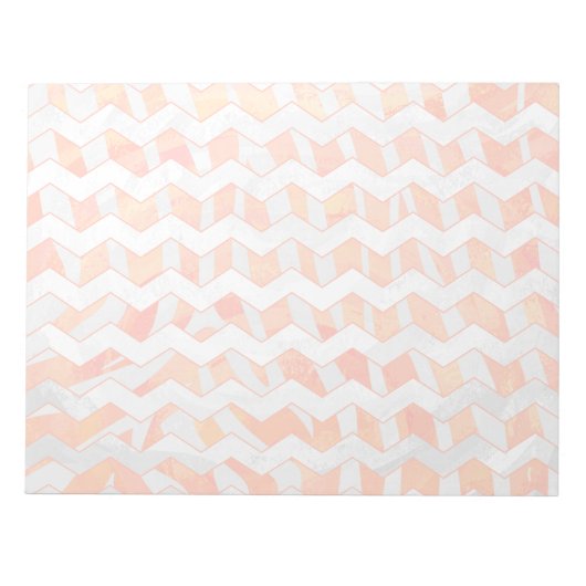 Bloc-note Zebra Orange and White Print (Devant)