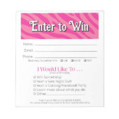 Bloc-note Zebra Vendor Event Leads Drawing Slip Booking (Devant)