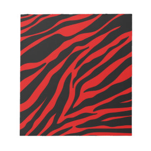 Bloc-note zèbre rouge