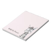 Bloc-note Zèbre sauvage et doux rose (Tourné)