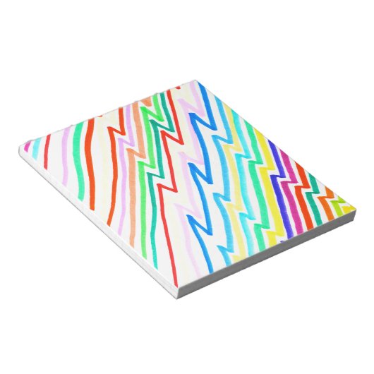 Bloc-note Zig Zag Line Colors (Incliné)